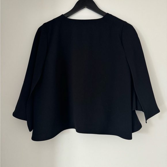 Zara Woman Black Cape Top NWT - Picture 4 of 5